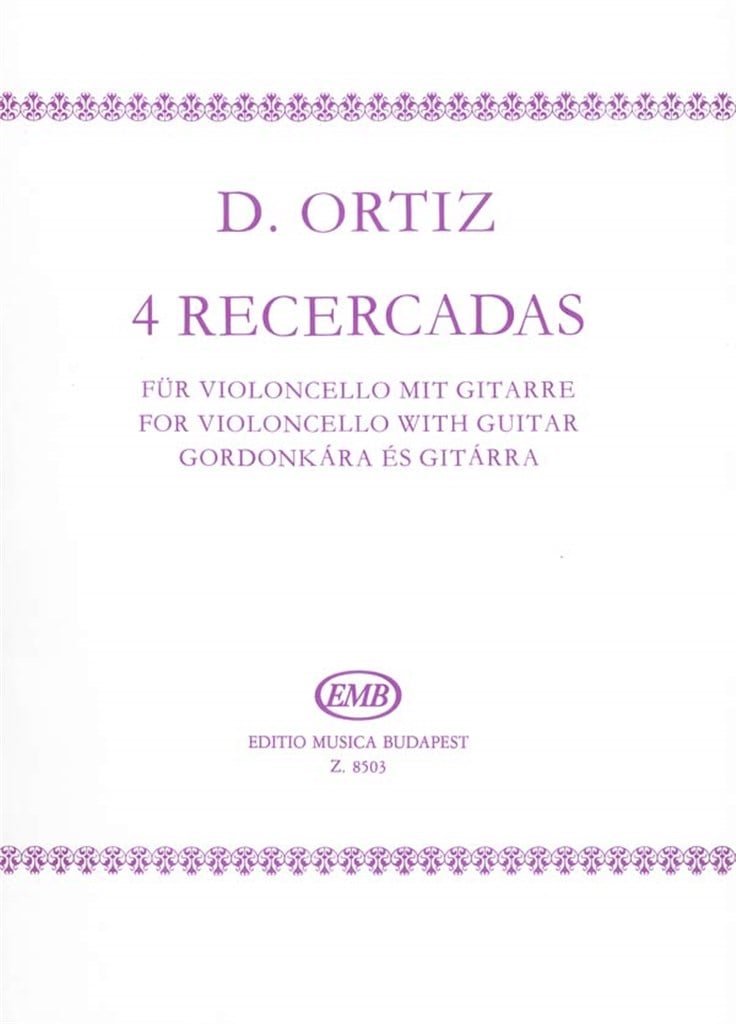 4 Recercadas für Violoncello mit Gitarre